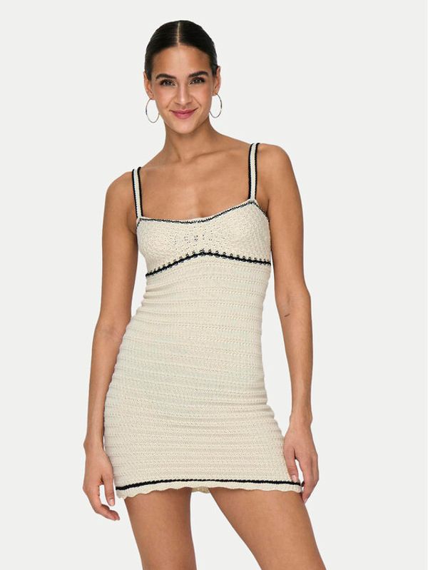 ONLY ONLY Ljetna haljina Minnie 15318219 Écru Slim Fit