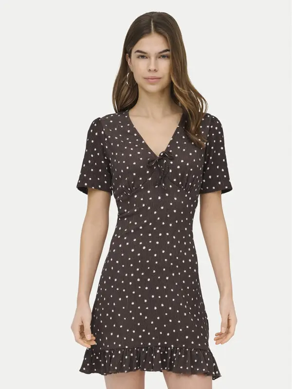Only ONLY Ljetna haljina Molly 15371873 Smeđa Regular Fit