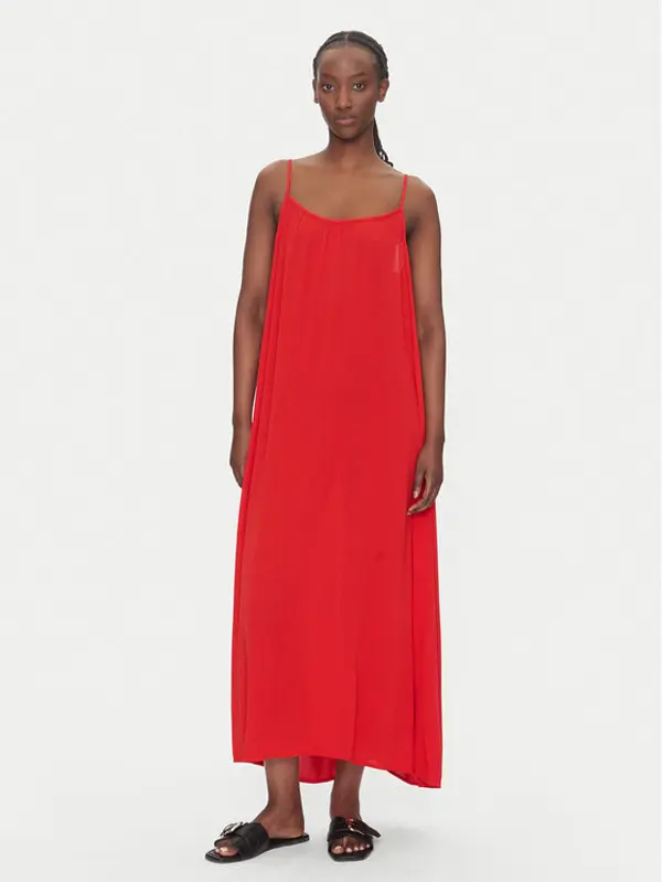 Only ONLY Ljetna haljina Niki 15344611 Crvena Regular Fit