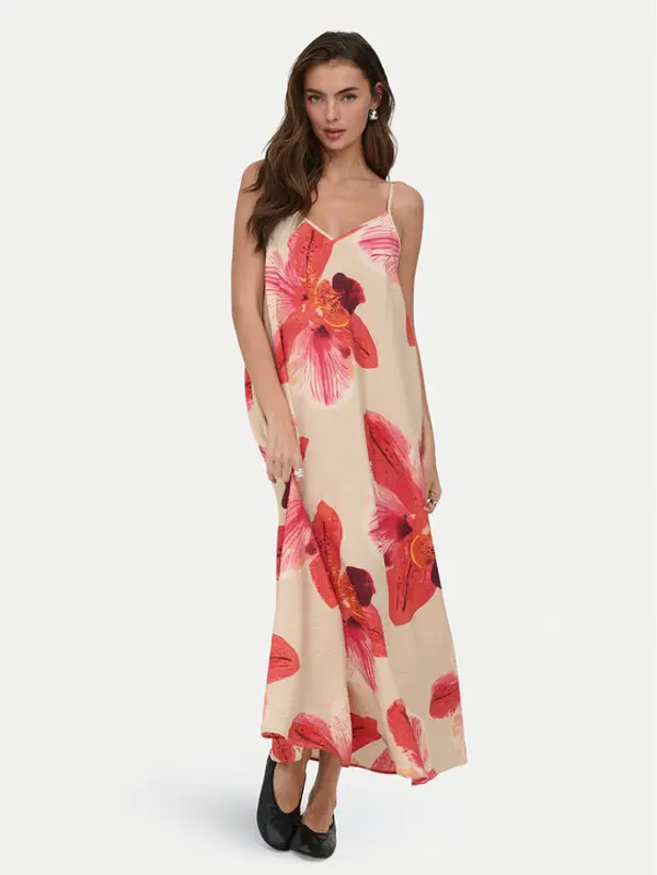 Only ONLY Ljetna haljina Resi 15372628 Svijetlo bež Regular Fit