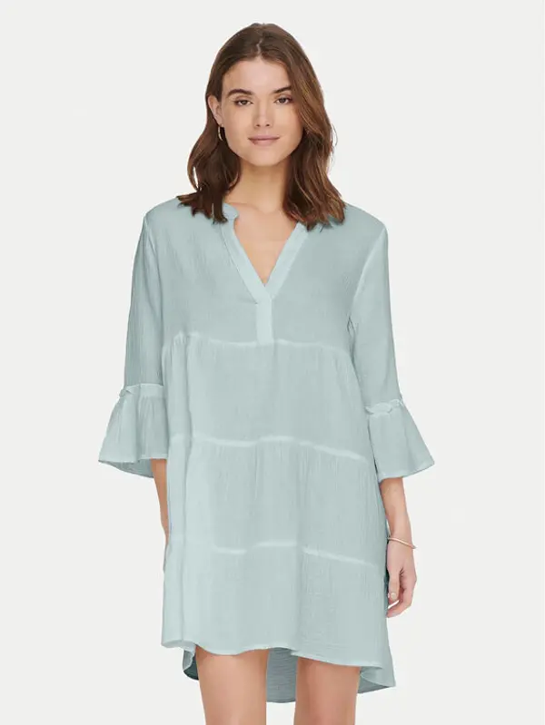 Only ONLY Ljetna haljina Thyra 15267999 Zelena Regular Fit
