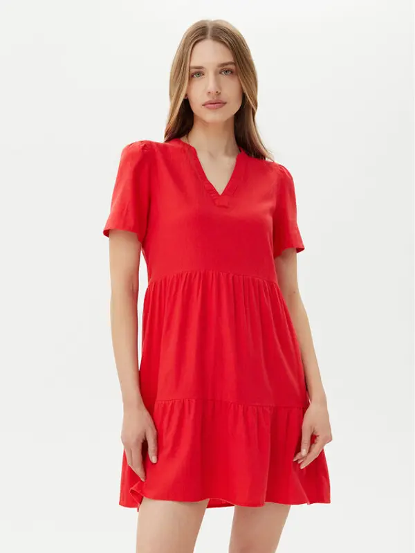 Only ONLY Ljetna haljina Tiri-Caro 15310970 Crvena Regular Fit