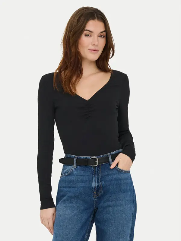 Only ONLY Majica Betty 15365756 Crna Standard Fit