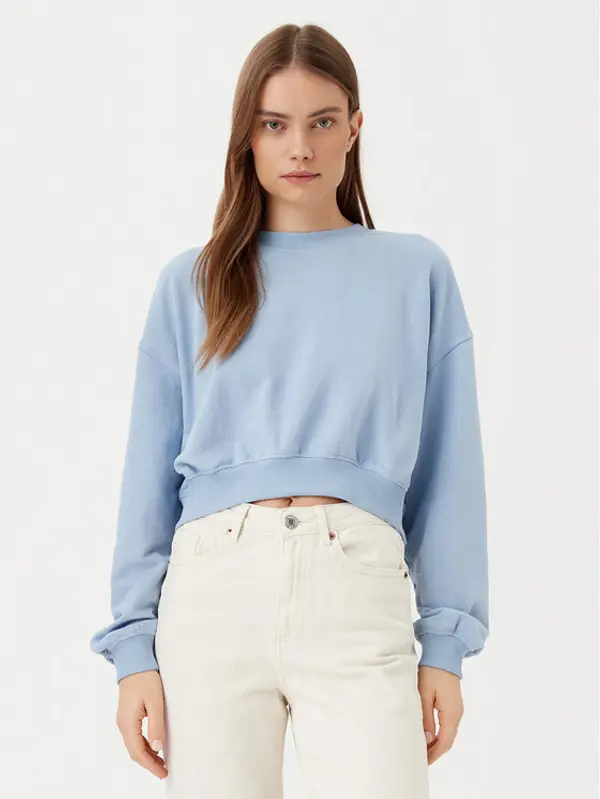 Only ONLY Majica dugih rukava Bella 15341904 Svijetloplava Regular Fit
