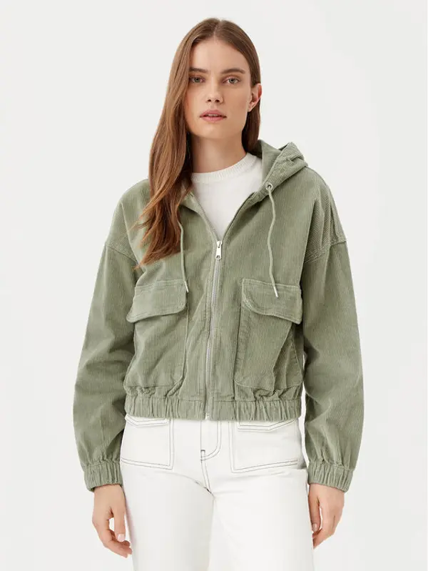 Only ONLY Majica dugih rukava Kenzie 15246274 Zelena Regular Fit