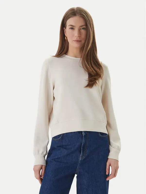 Only ONLY Majica dugih rukava Maya 15369155 Krem Regular Fit