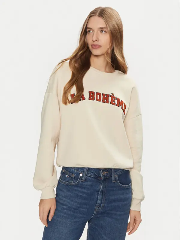 Only ONLY Majica dugih rukava Toddy 15337200 Bež Oversize