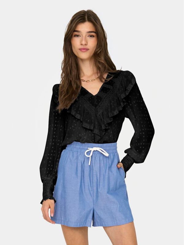 ONLY ONLY Majica Eleanor 15324229 Crna Regular Fit