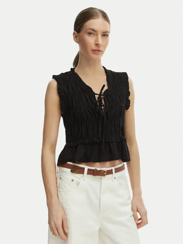 Only ONLY Majica Goa 15363693 Crna Regular Fit