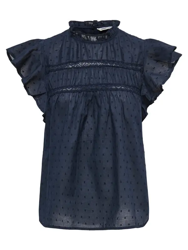 Only ONLY Majica Katti 15337637 Tamnoplava Regular Fit