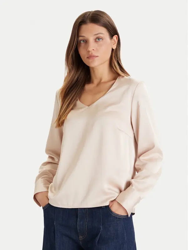 Only ONLY Majica Mika 15361191 Smeđa Regular Fit
