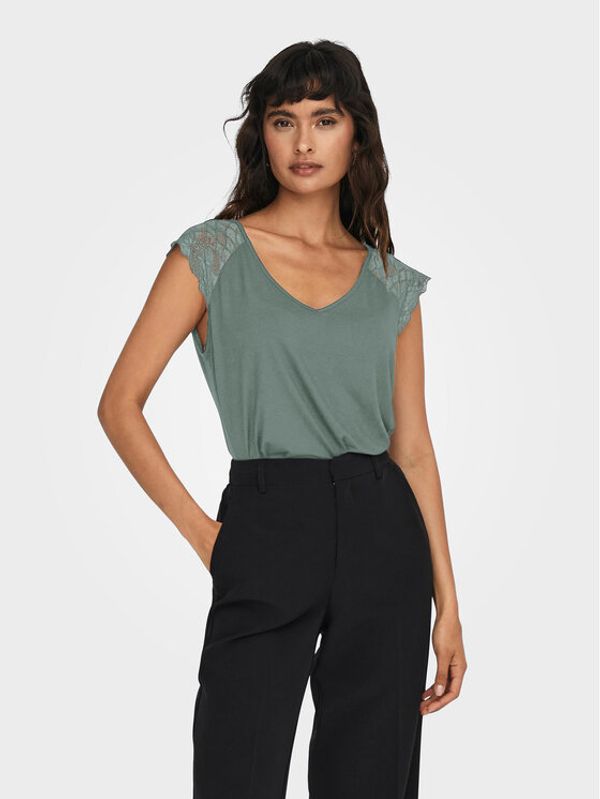 ONLY ONLY Majica Petra 15315803 Zelena Slim Fit