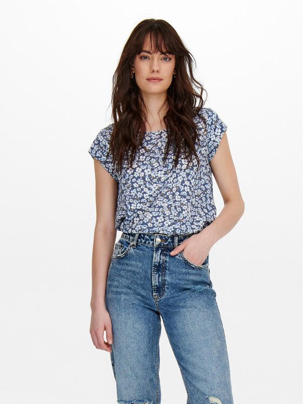ONLY ONLY Majica Vic 15161116 Plava Regular Fit
