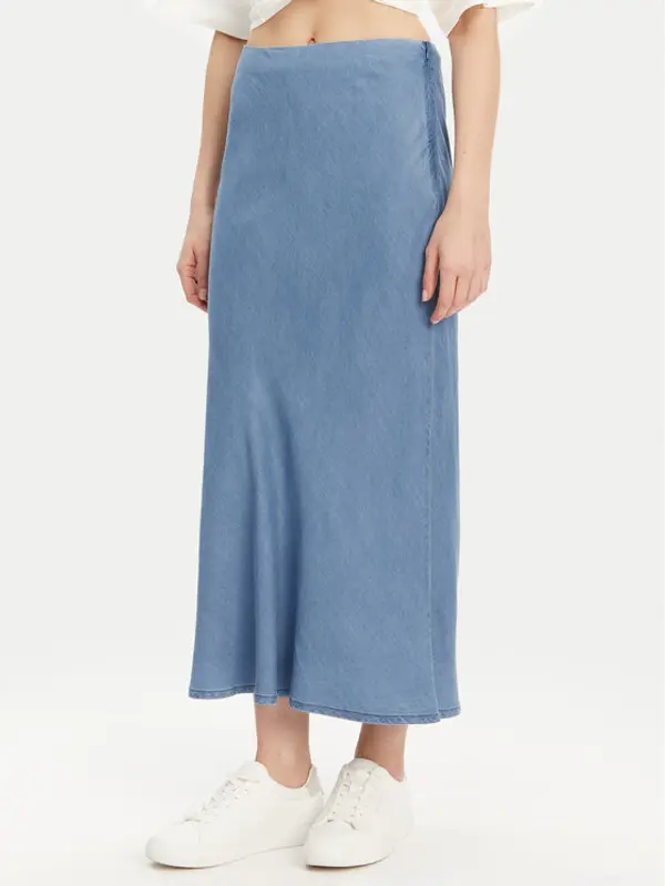 Only ONLY Maxi suknja Chigo 15338281 Plava Regular Fit