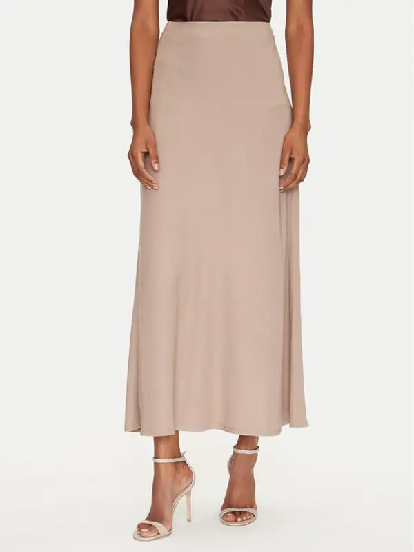 Only ONLY Maxi suknja Chigo 15338282 Bež Regular Fit