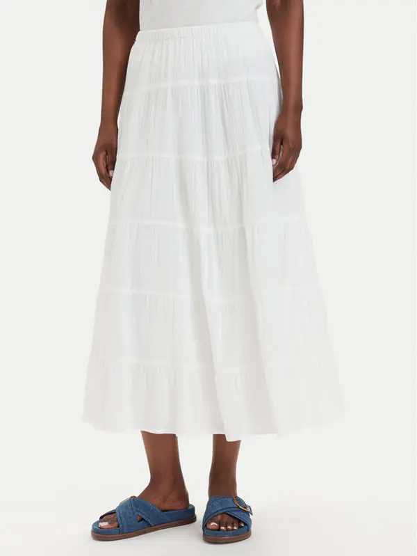 Only ONLY Maxi suknja Kelly  15374229 Bijela Regular Fit