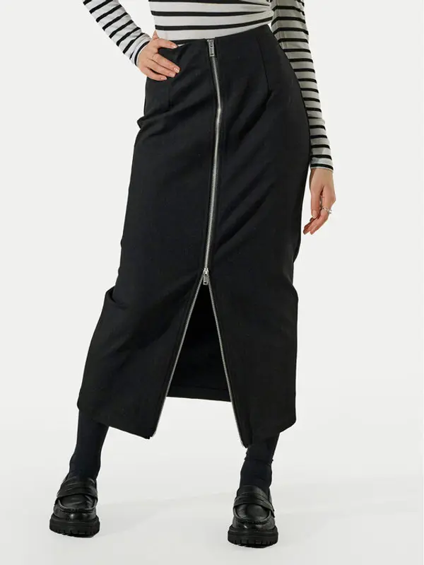Only ONLY Maxi suknja Marcella 15338423 Crna Regular Fit