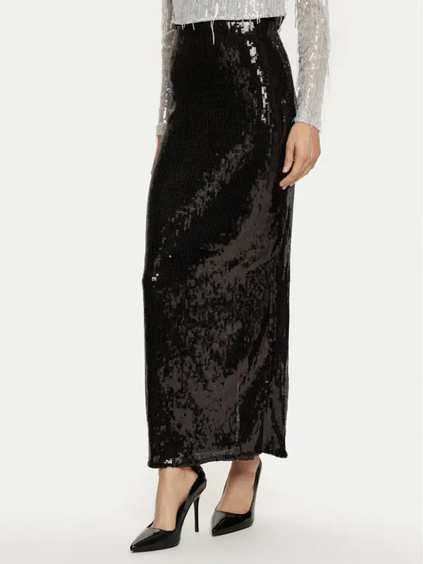 Only ONLY Maxi suknja Mary 15337139 Crna Regular Fit