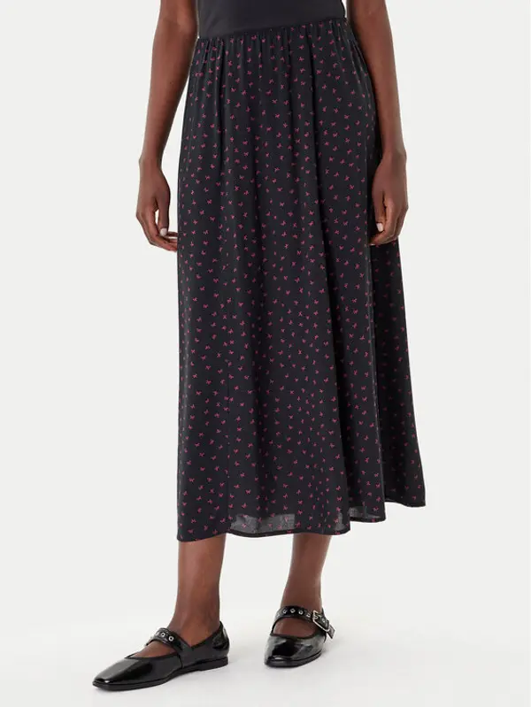 Only ONLY Maxi suknja Nova 15357477 Crna Regular Fit