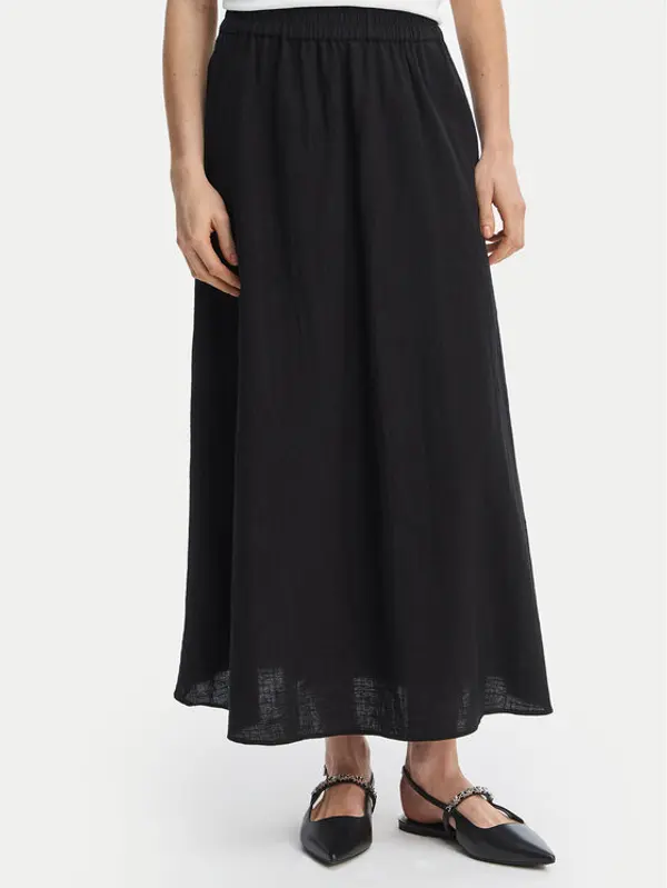 Only ONLY Maxi suknja Tizana 15372613 Crna Regular Fit
