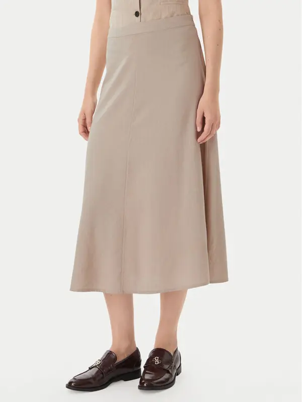 Only ONLY Midi suknja Goa 15363690 Bež Regular Fit