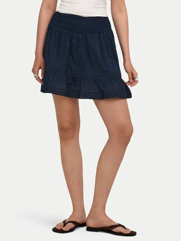Only ONLY Mini suknja Katti 15376205 Tamnoplava Regular Fit