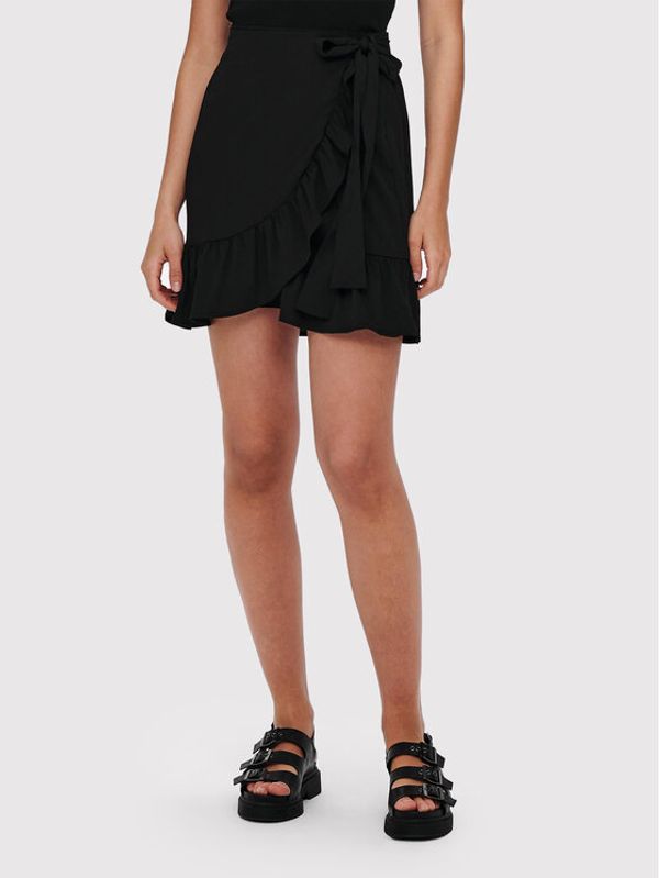 ONLY ONLY Mini suknja Olivia 15219146 Crna Regular Fit