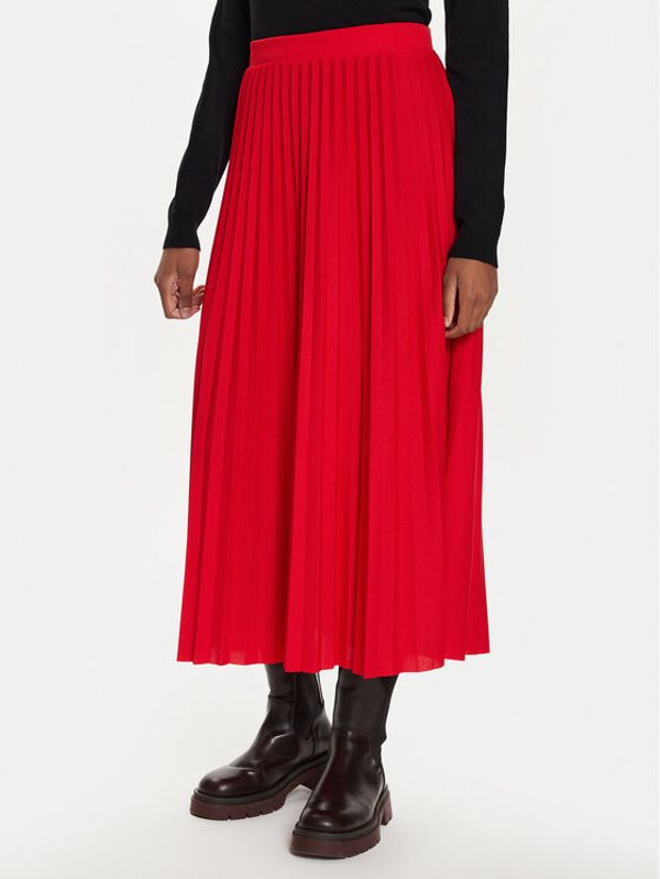 ONLY ONLY Plesirana suknja 15277887 Crvena Regular Fit