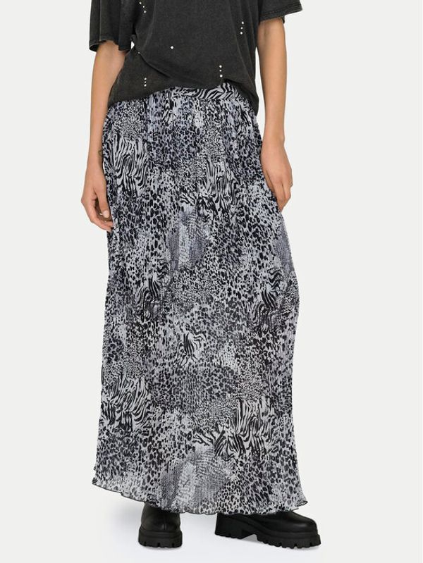 ONLY ONLY Plesirana suknja Ria 15329220 Siva Regular Fit