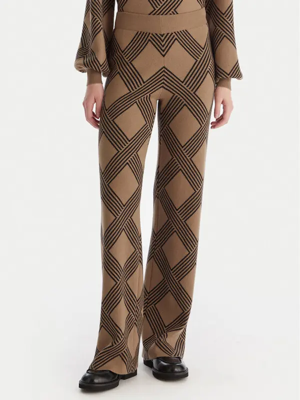 Only ONLY Pletene hlače Anny 15327634 Bež Loose Fit