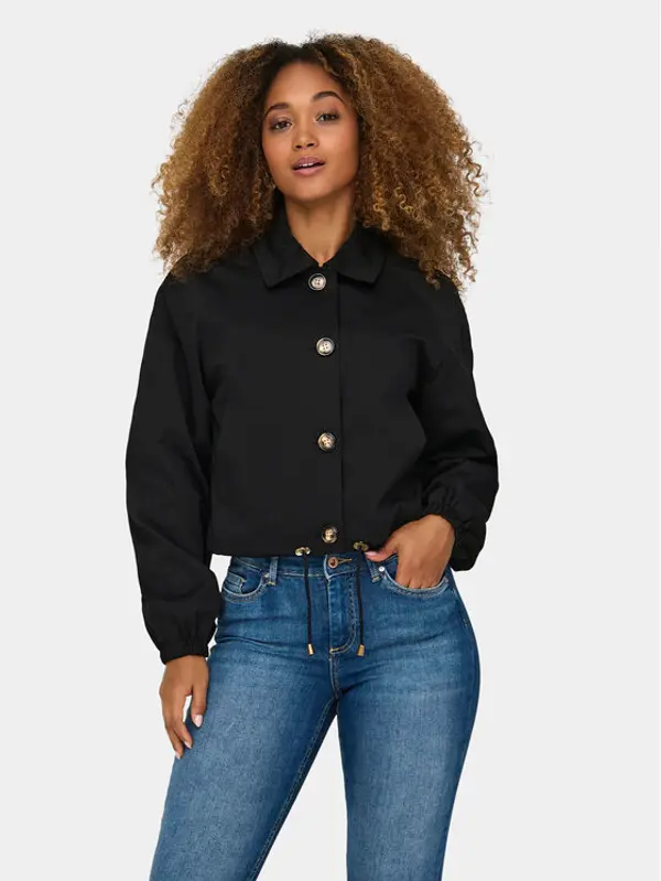 Only ONLY Prijelazna jakna Eja Orchid 15308910 Crna Regular Fit