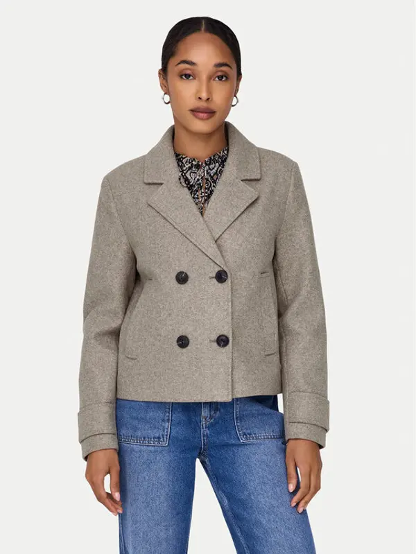 Only ONLY Prijelazna jakna Freja 15320983 Smeđa Regular Fit