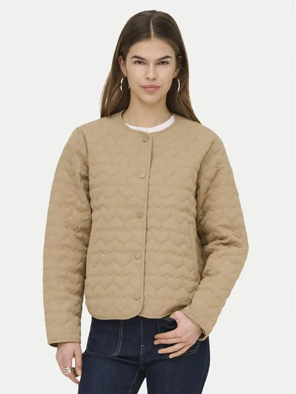 Only ONLY Prijelazna jakna Heart 15366265 Bež Regular Fit