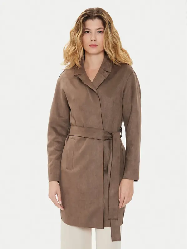 Only ONLY Prijelazni kaput Joline 15315660 Smeđa Regular Fit