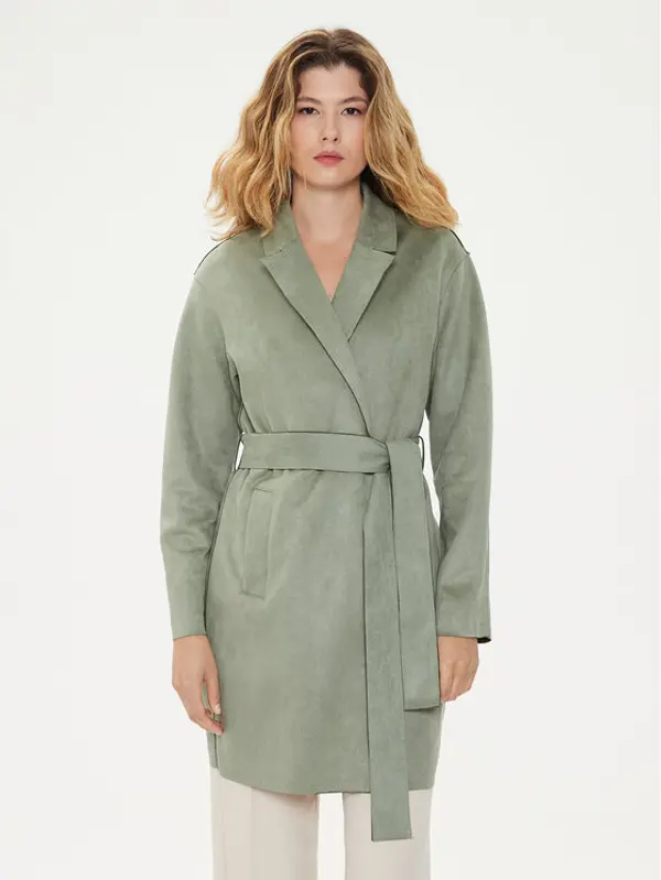 Only ONLY Prijelazni kaput Joline 15315660 Zelena Regular Fit