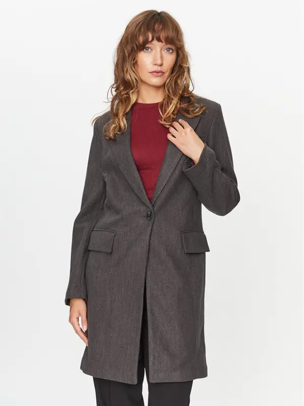 Only ONLY Prijelazni kaput Nancy 15292832 Siva Regular Fit