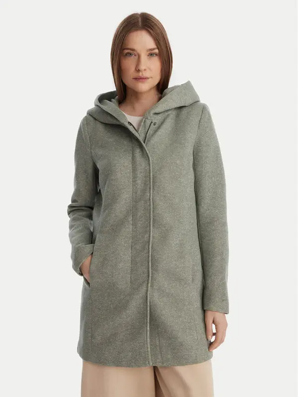 Only ONLY Prijelazni kaput Sedona 15142911 Zelena Regular Fit