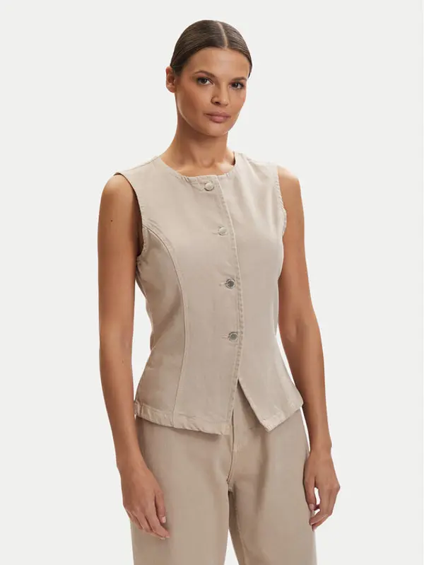Only ONLY Prsluk Everly 15364370 Bež Regular Fit