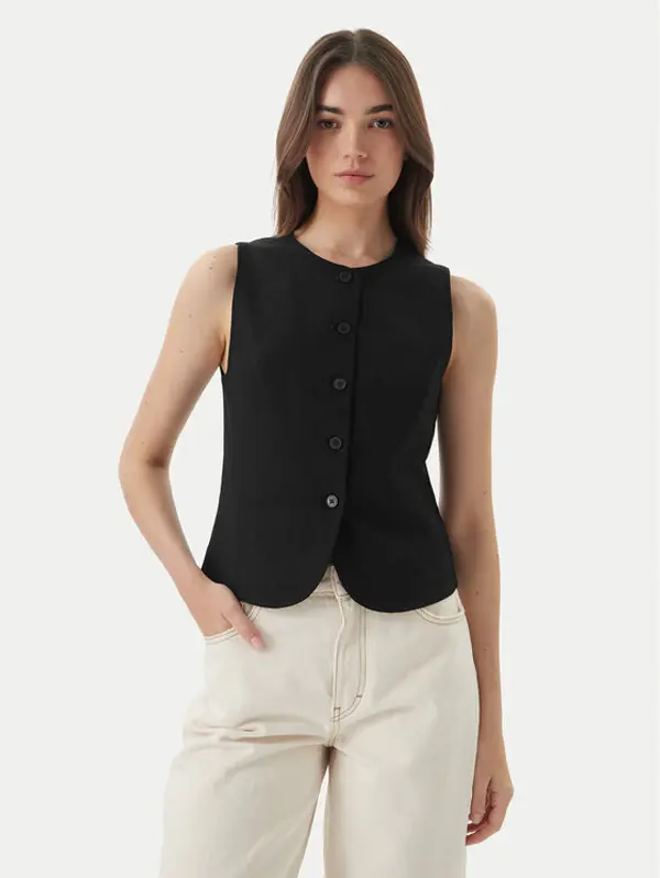 Only ONLY Prsluk za odijelo Goa 15363724 Crna Regular Fit