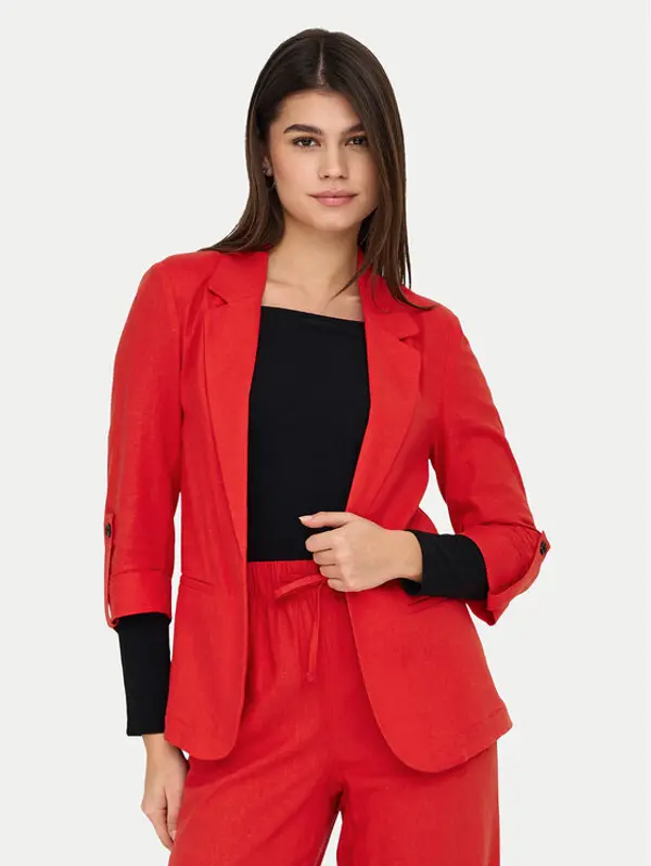 Only ONLY Sakoi Caro 15312199 Crvena Loose Fit