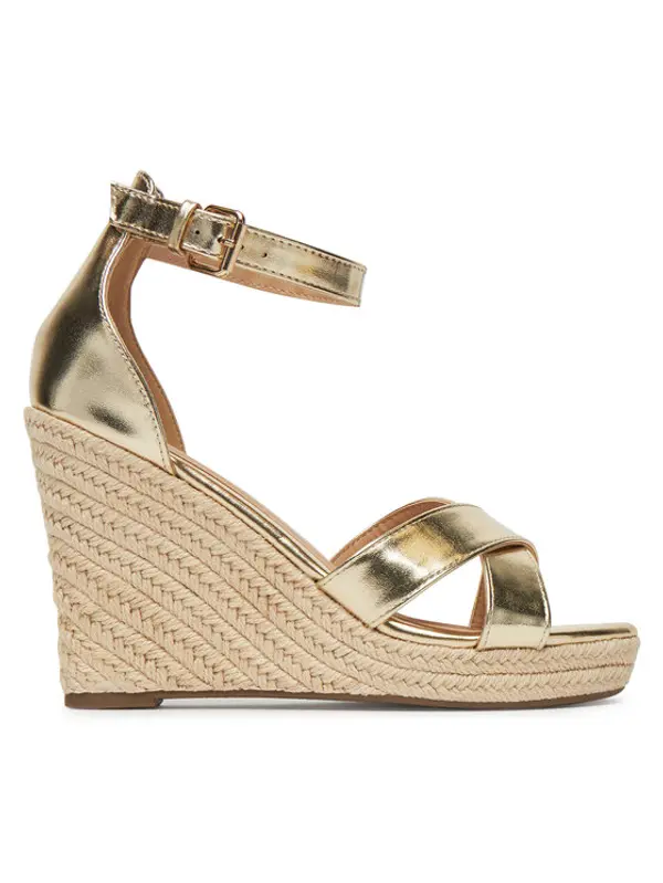 ONLY Shoes ONLY Shoes Espadrile Onlamelia-18 Pu Foil Wedge 15335554 Zlatna
