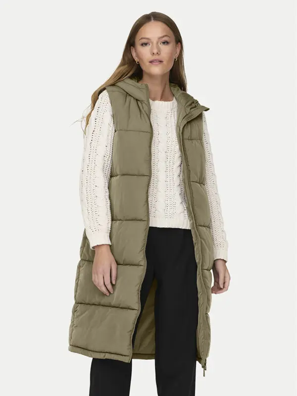 Only ONLY Sportski prsluk Alina 15241995 Zelena Regular Fit