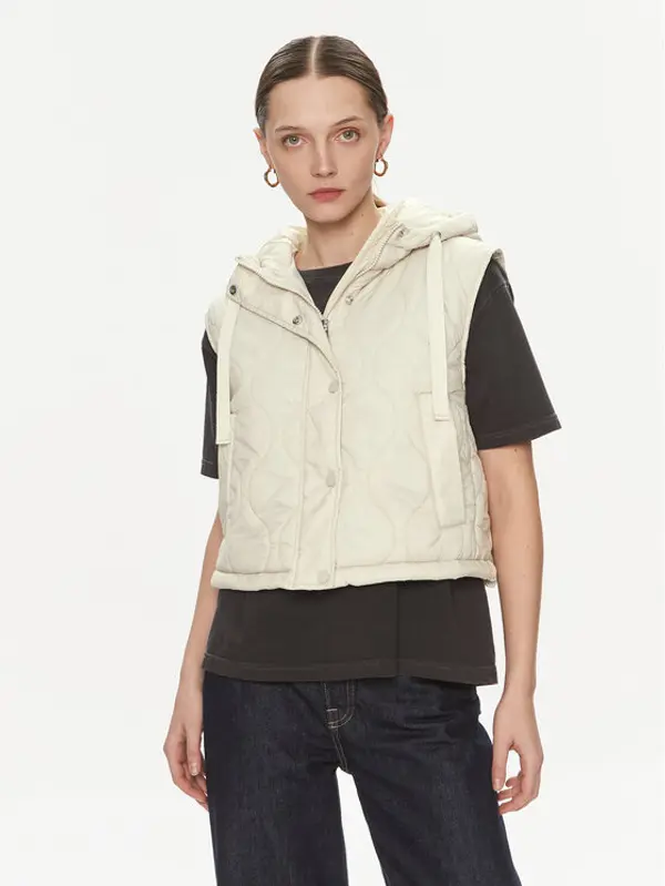 Only ONLY Sportski prsluk Valentina 15315383 Écru Regular Fit