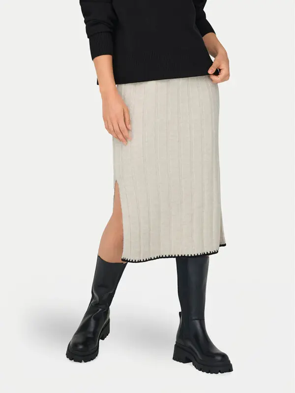 Only ONLY Suknja olovka Chick 15330190 Bež Regular Fit
