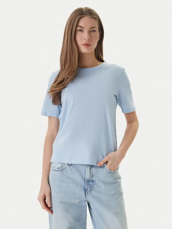 Only ONLY T-shirt 15270390 Svijetloplava Regular Fit