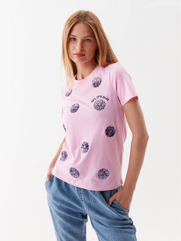 ONLY ONLY T-shirt 15286720 Ružičasta Regular Fit