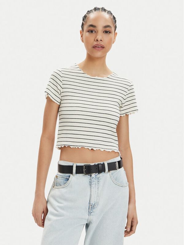 ONLY ONLY T-shirt Anits 15253651 Écru Regular Fit