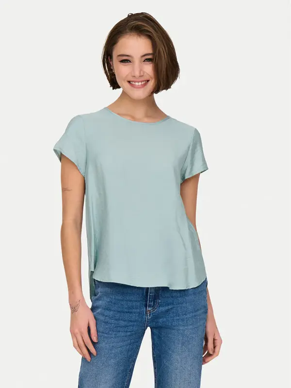 Only ONLY T-shirt Aya 15339742 Zelena Regular Fit
