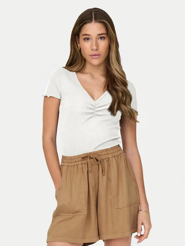 Only ONLY T-shirt Betty 15311919 Bijela Regular Fit