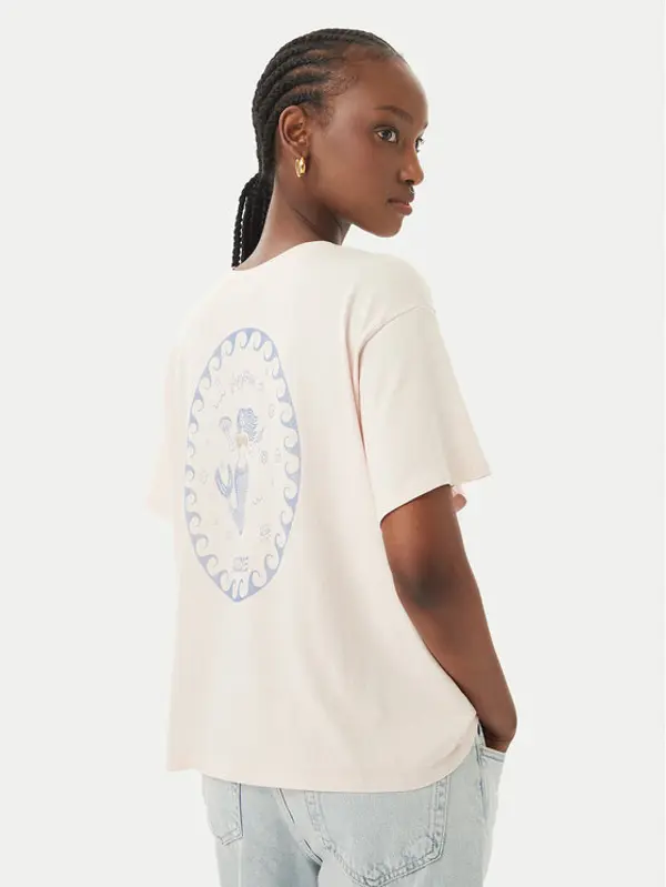 Only ONLY T-shirt Celine 15374989 Svijetlo roza Regular Fit